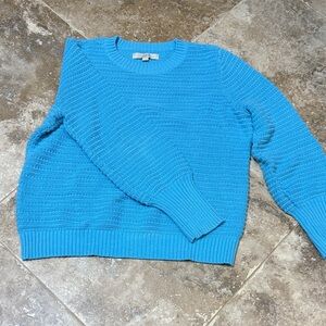 LOFT ribbed light Blue Women's Sweater